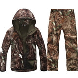 Camo Men Outdoor Waterproof Jacket+Pant